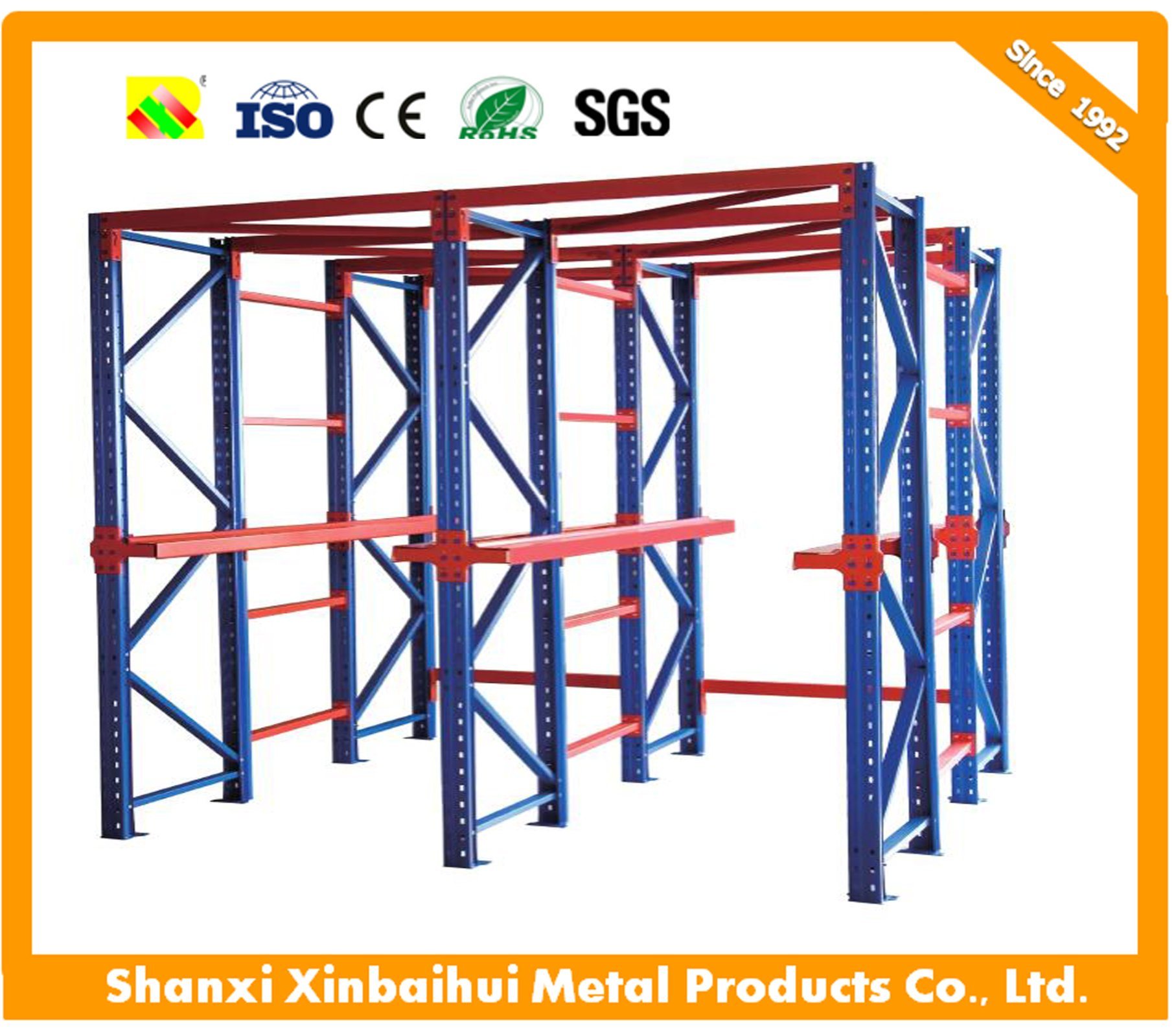 Warehouse Heavy Duty Pallet Racks, Storage Steel Rack Ce&ISO Certificate