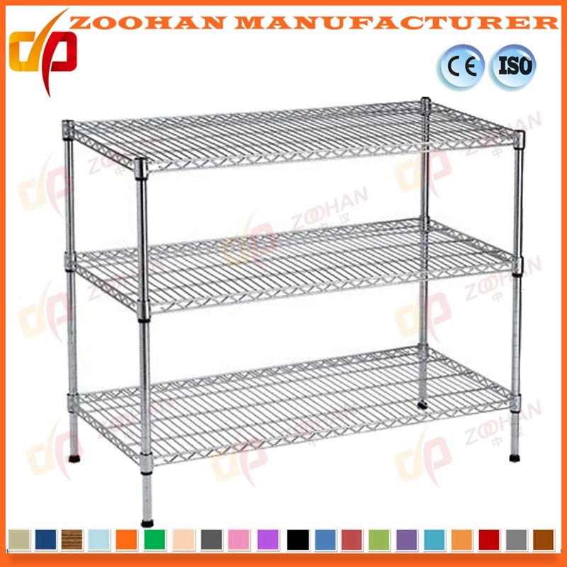 China Manuturer 3 Tier Wire Shelf Chrome Wire Shelves (Zhw109)