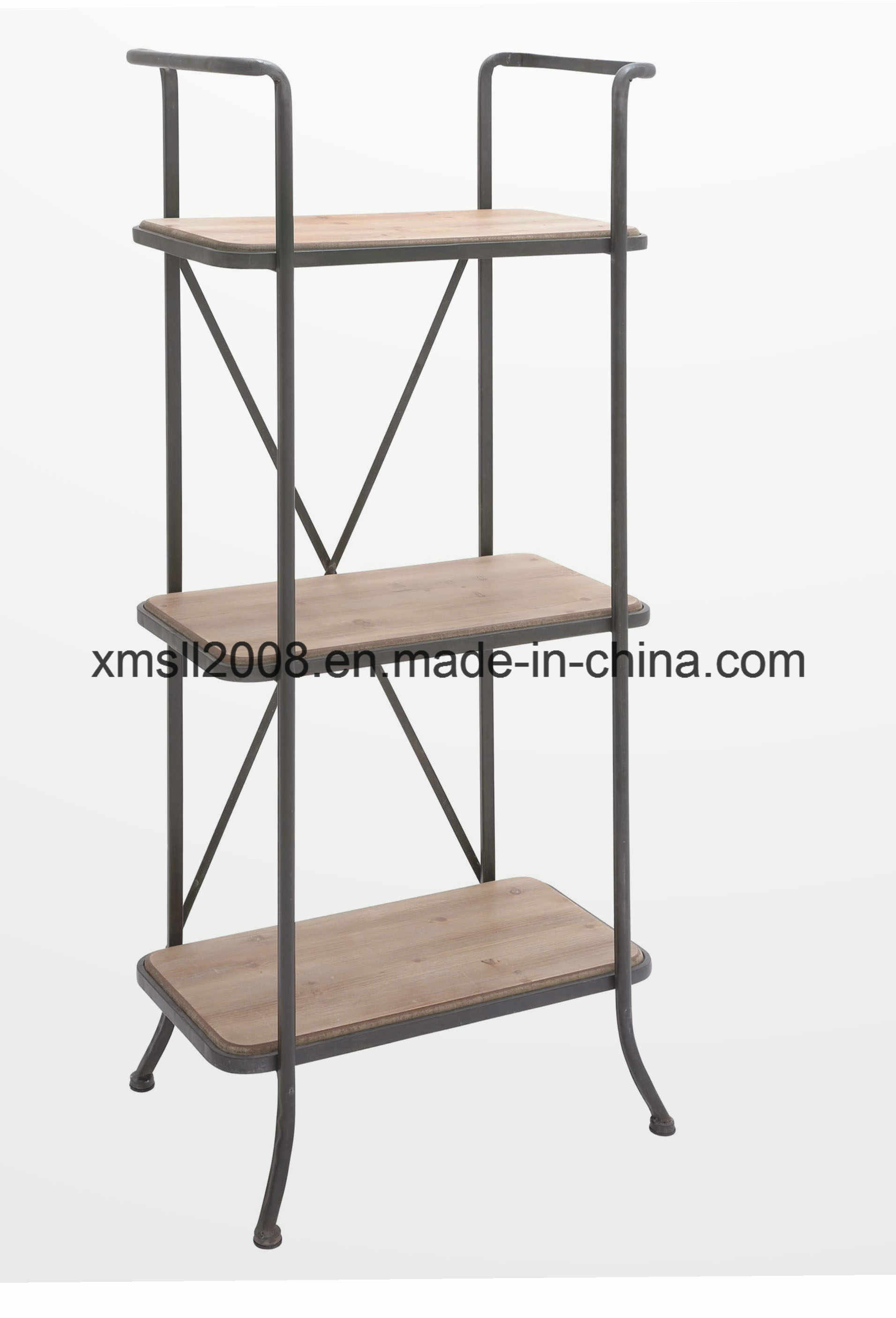 Metal Wood Shelf Display Shelf with Ce G-S-R 04