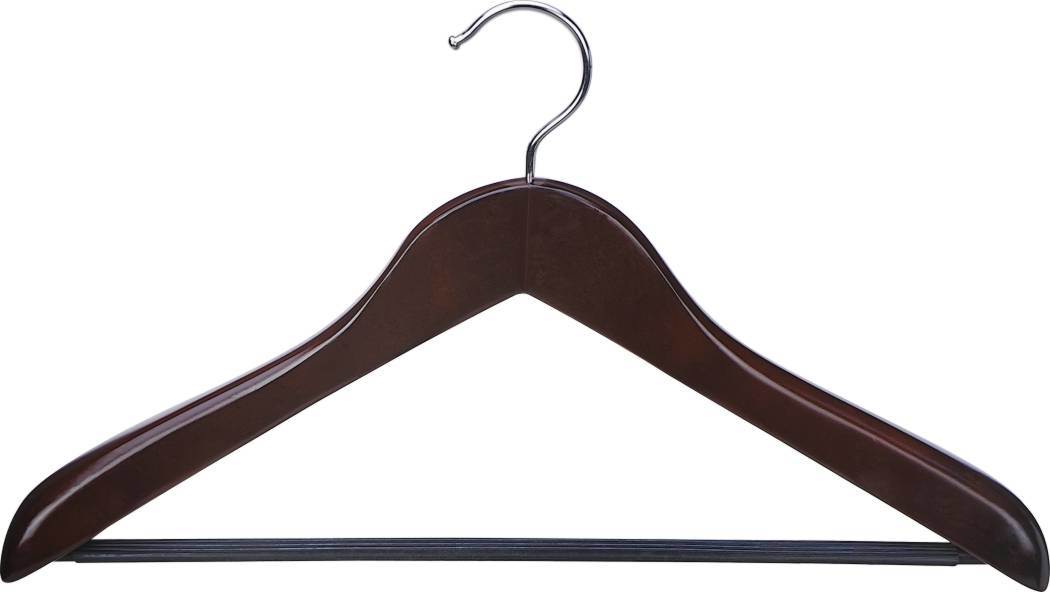 Mahogany Open Hook Wooden Coat Hanger