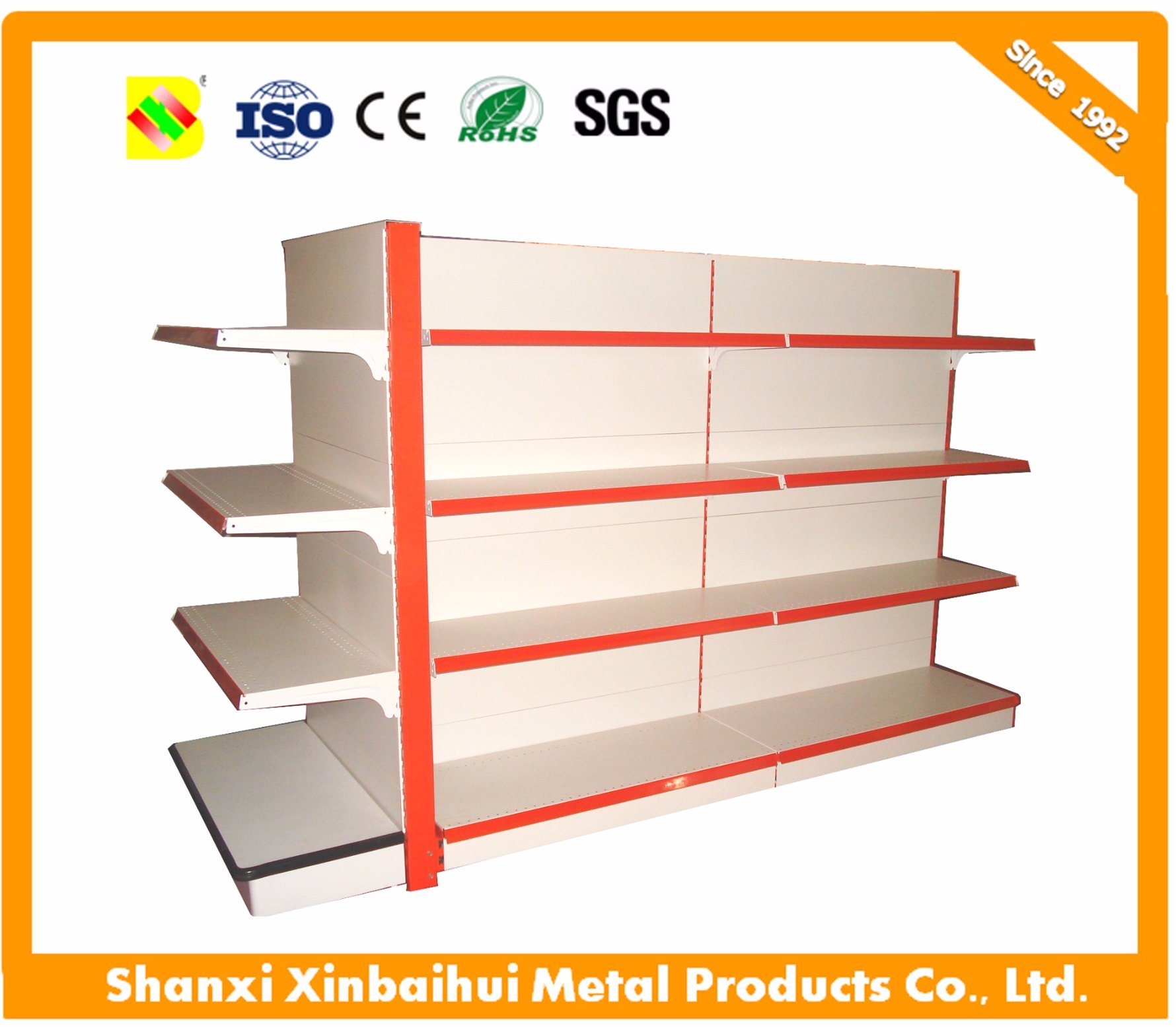 Fashion Style Supermarket Gondola Shelf for Display