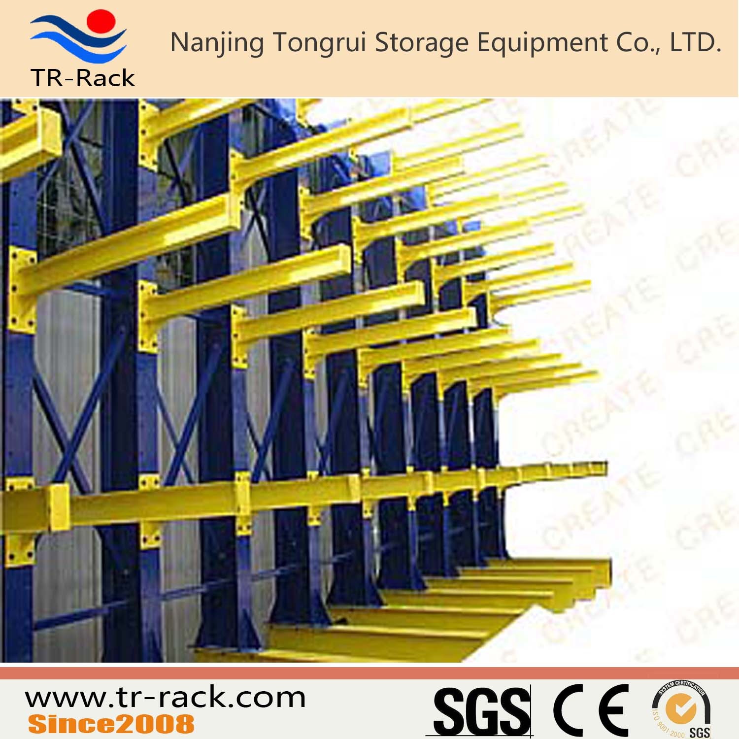 Adjustable Steel Storage Cantilever Rack for Warehouse with SGS