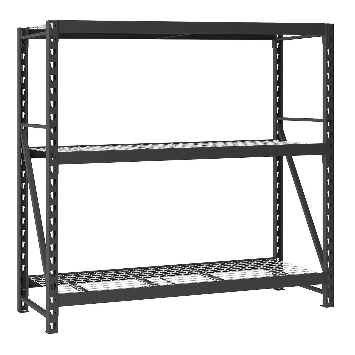 Garage Five Heavy Level Metal Storage 3 Shelves Shelf Steel Adjust Shelving