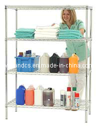 Adjustable Chrome Hotel Storage Shelving Rack