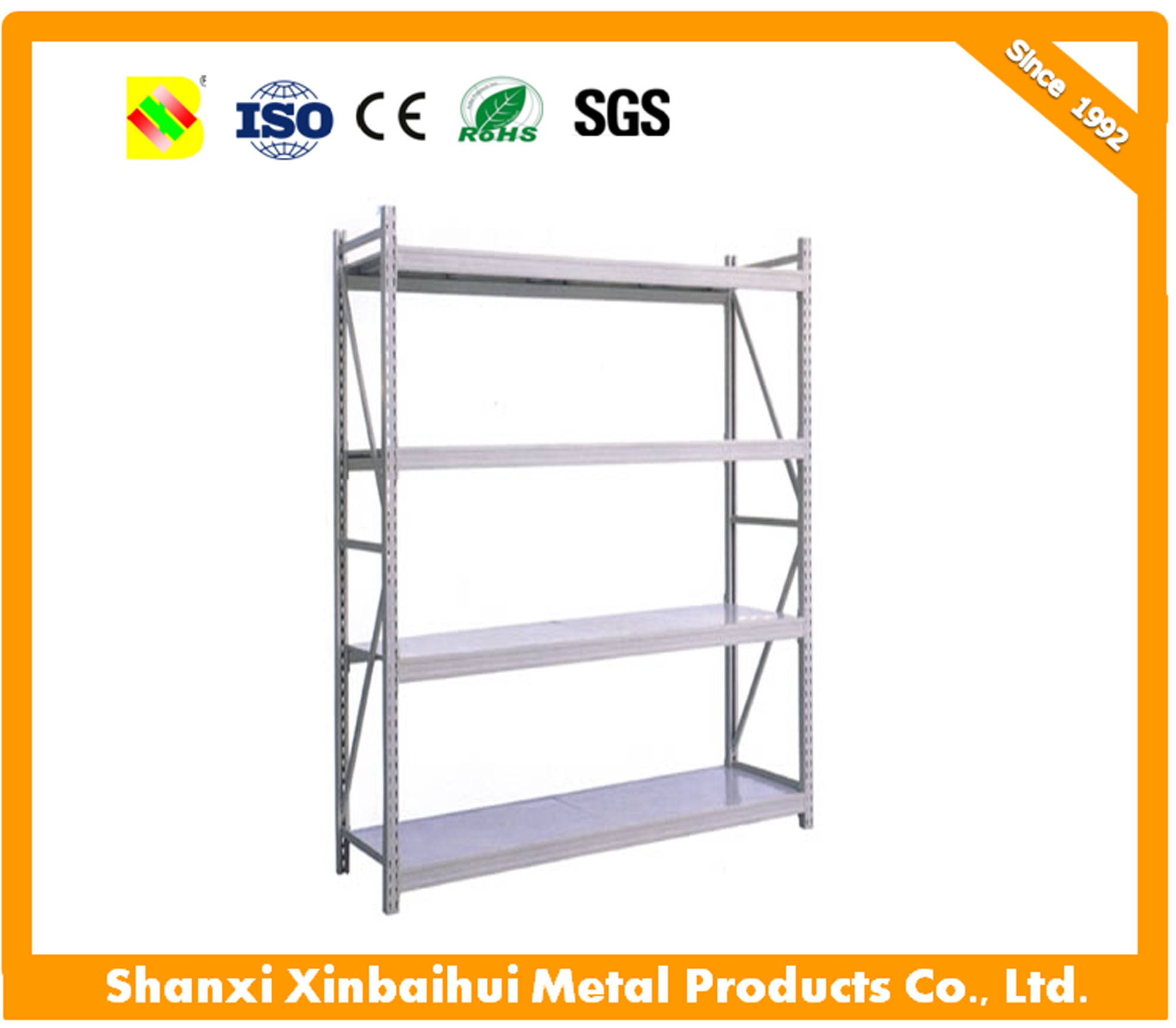 Light Duty Metal Storage Rack / Adjustable Steel Shelving Rack