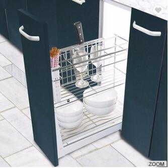 Narrow and Metal Pull out Kitchen Rack