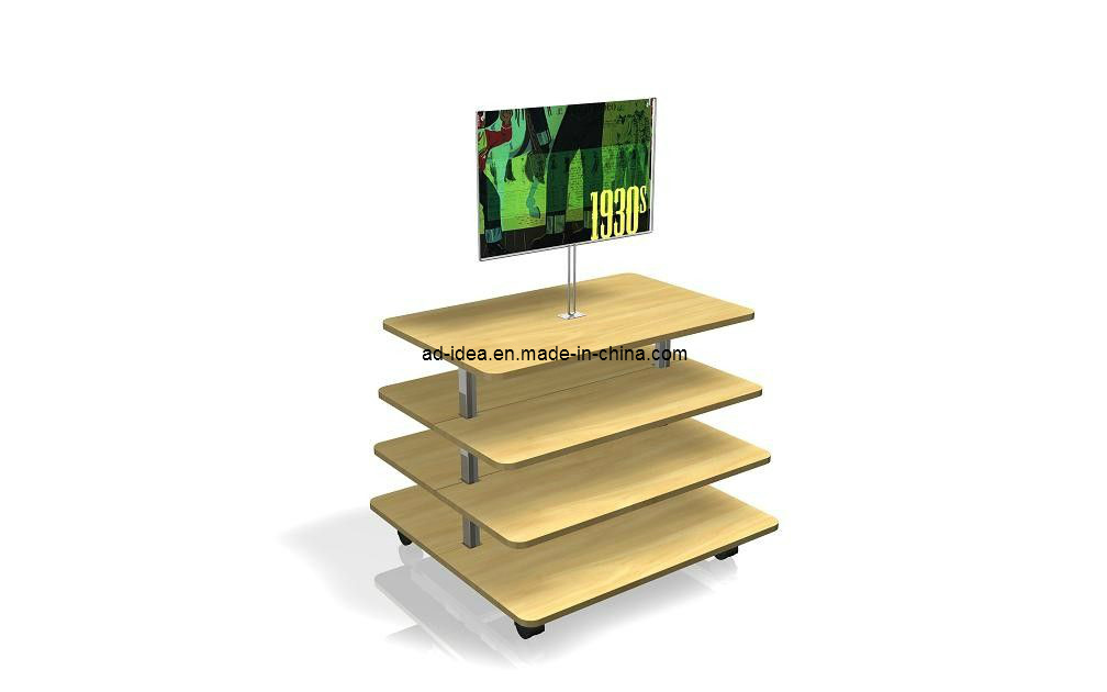 4 Tier Melamine MDF Display Stand