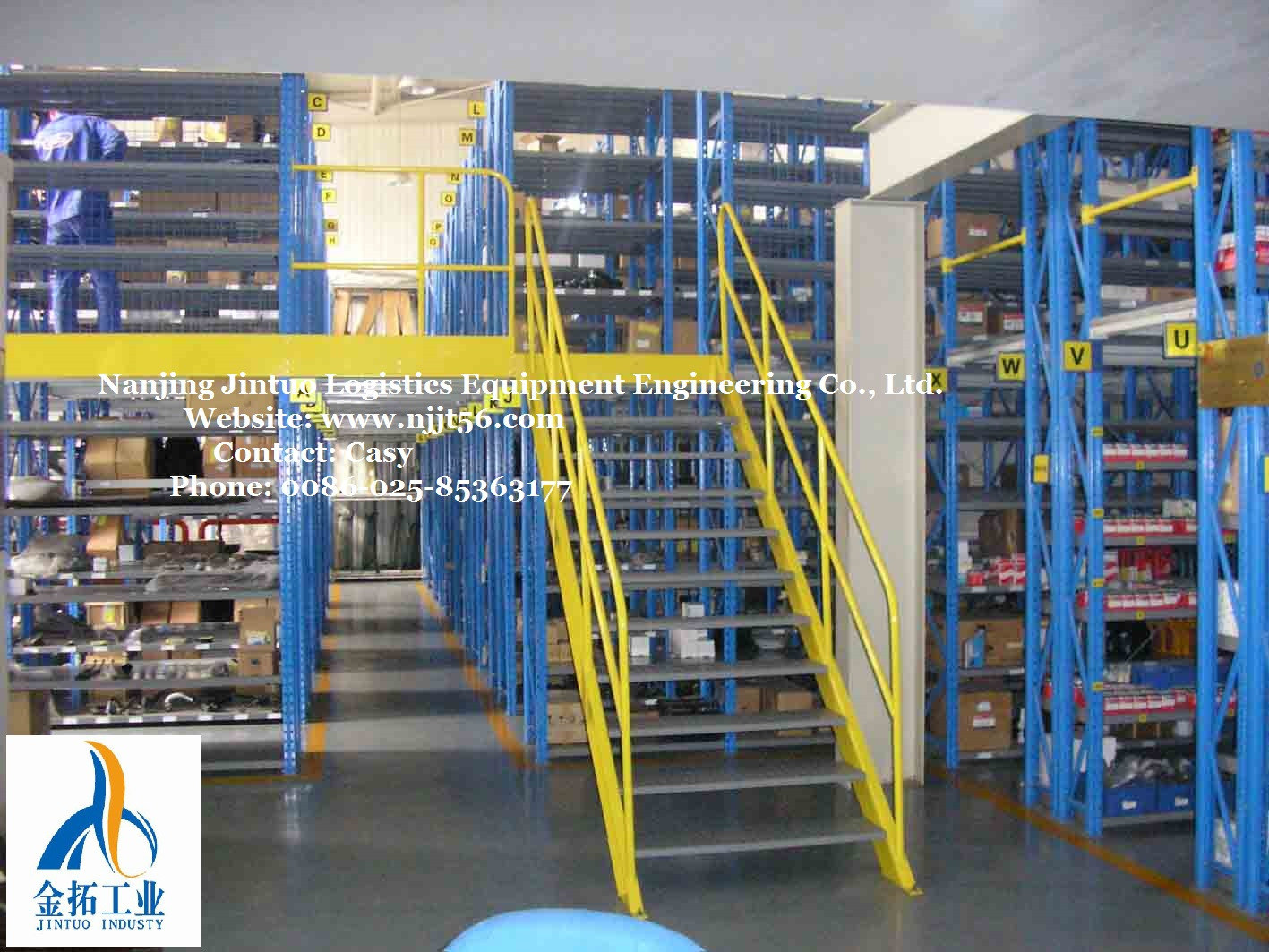 Warehouse Storage Mezzanine Racking with Heavy Duty