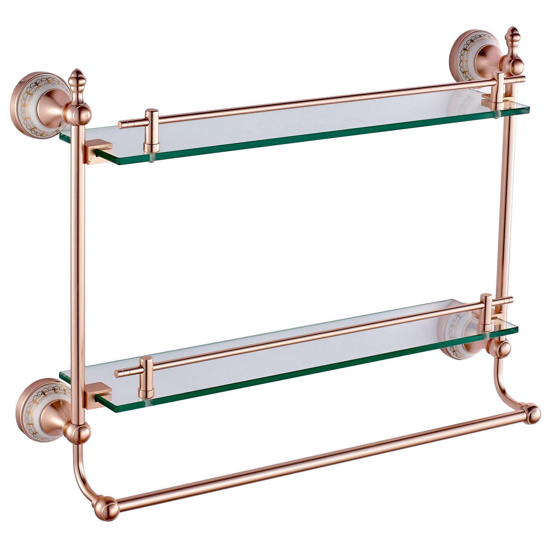 73880LG Double Layer Glass Shelf