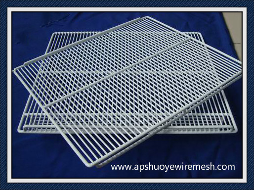 PE Coating Welded Metal Wire Shelf for Fridge or Freezer