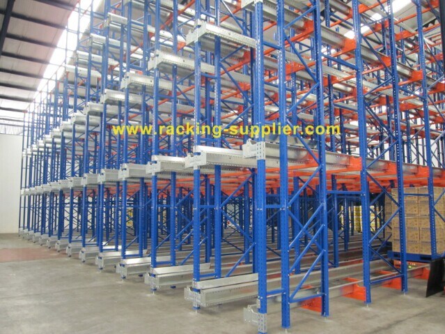 Tear Drop High Density Metal Radio Shuttle Pallet Racks