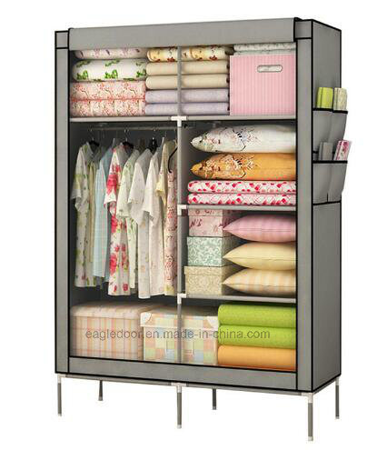 Modern Simple Wardrobe Household Fabric Folding Cloth Ward Storage Assembly King Size Reinforcement Combination Simple Wardrobe (FW-29C)