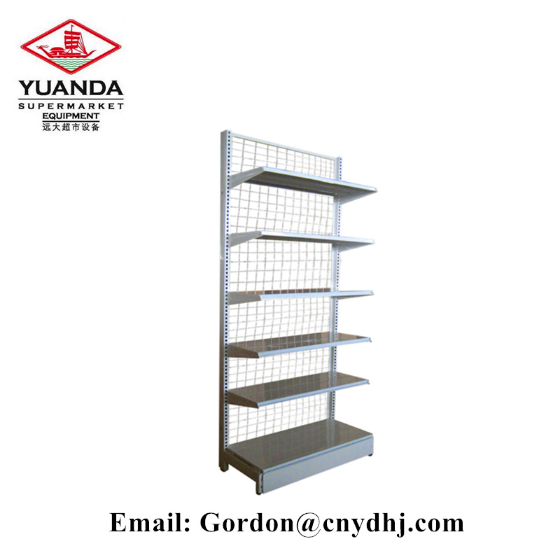 Light Duty Supermarket Shelf with Mesh Back Board