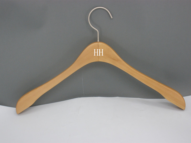 Hh Brand Natural Basic Suit Coat Clothing Garment Hanger with Wider Shoulder Hangers for Jeans