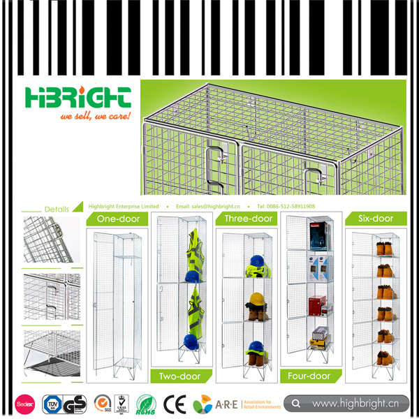 1 to 6 Layers Wire Mesh Locker Shelf