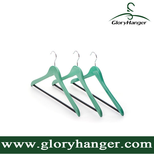 Wholesale Cheap Color Painting Wood Hangers, Coat/Suit/Pant Hangers