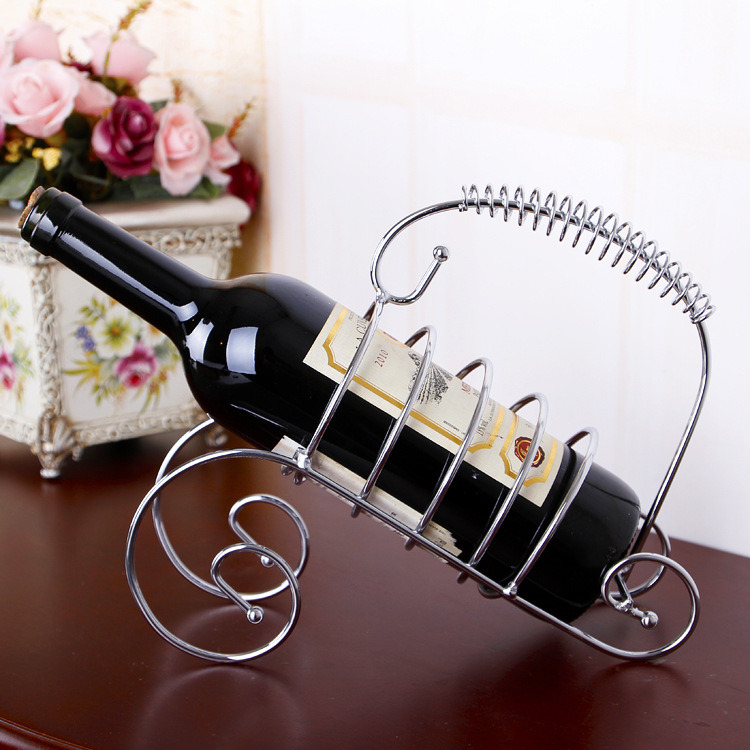 2016 Factory Single Bottle Metal Stainless Steel Wine Rack