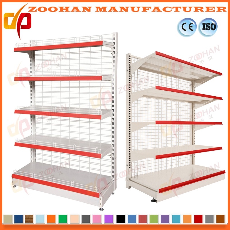 Steel Back Wire Mesh Net Supermarket Storage Shelf Shelving (Zhs146)