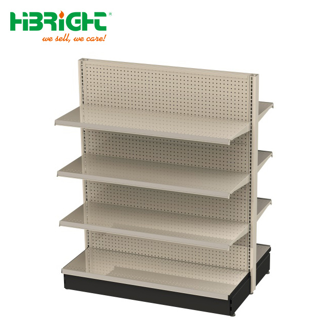 American Style Supermarket Gondola Shelf Steel Display Shelving