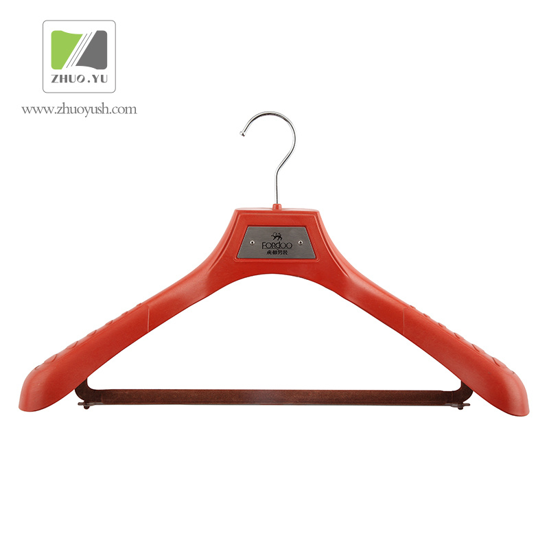 Men's Garment Brand Shop Use Plastic Suit / Clothing Hanger