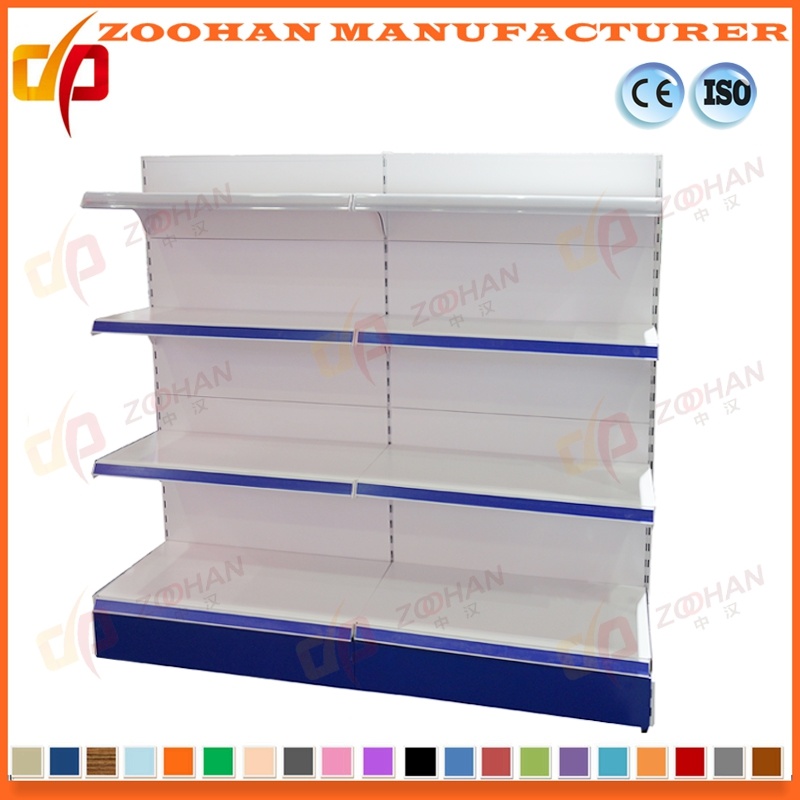 Ce Proved Single Sided Metal Supermarket Display Shelf Shelving (Zhs4)