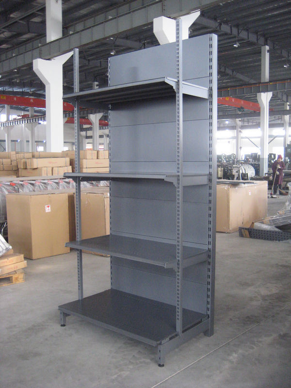 Single Side Supermarket Racks Display Shelving Grocery Metal Shop Shelf