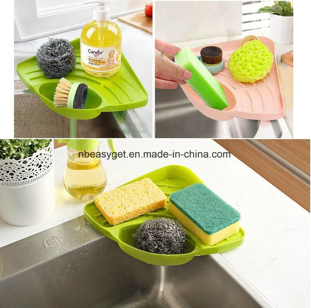 Kitchen Sink Caddy Sponge Holder Scratcher Holder Cleaning Brush Holder Sink Organizer Esg10226