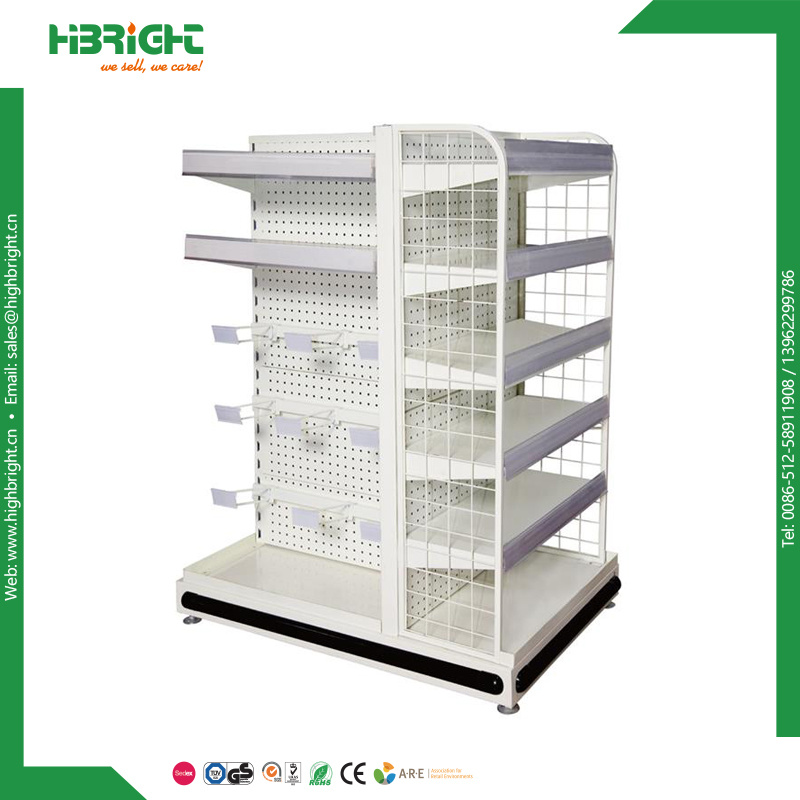 Heavy Duty Island Supermarket Gondola Shelves