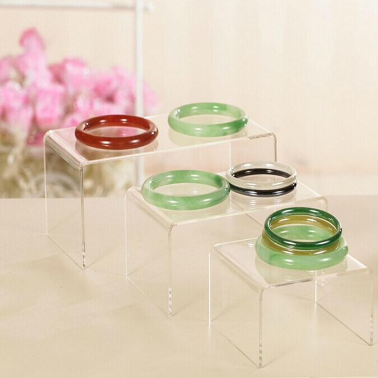 Clear U Shape Acrylic Risers for Jewelry Display Stand