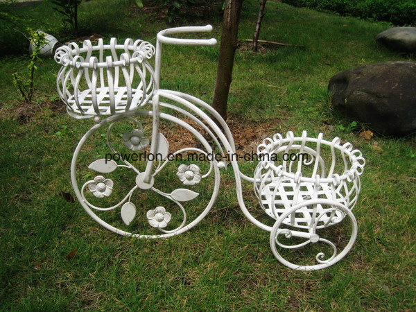 2 Tiers Elegant Bicycle Planter Holder