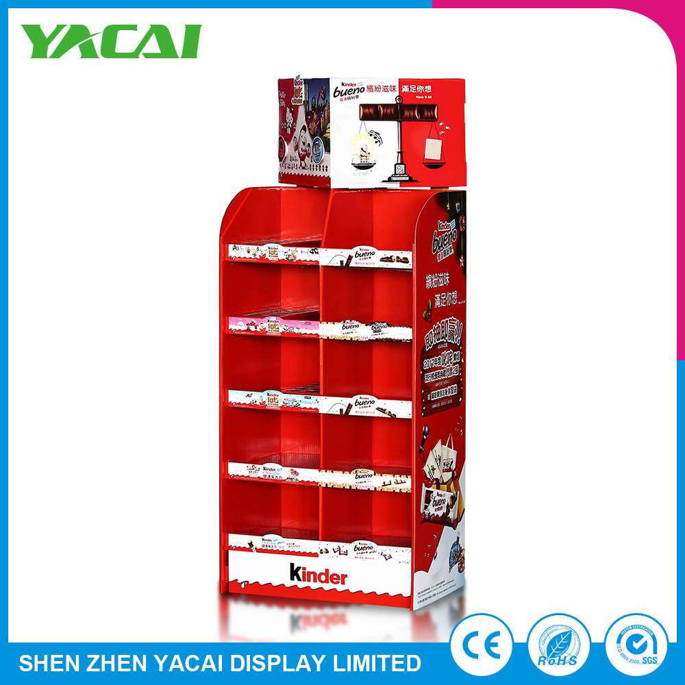 Speciality Stores Paper Stand Floor Display Rack Factory