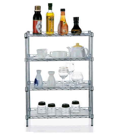 4 Tiers Chrome Carbon Steel Kitchen Metal Wire Rack (CJ-C1114)