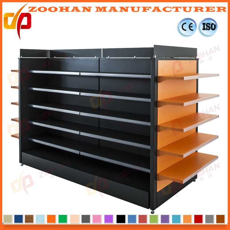 Wall Shelving Supermarket Gondola Wall Shelves Display Racking Fixtures (Zhs431)