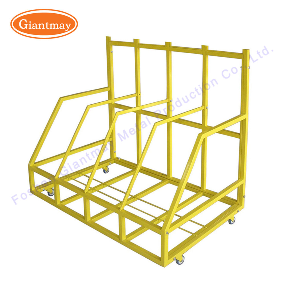 Factory Direct Supply Steel Heavy Duty Metal Truck Tire Storage Wheels Display Rack on Wheels