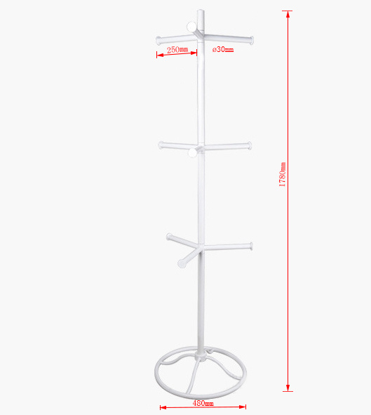 off-White Three Layers Metal Exhibition Shelf / Bag Hanging Rack