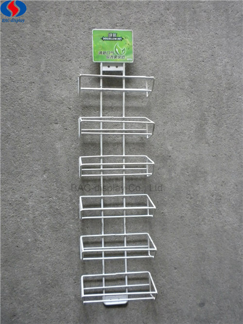 Supermarket Chewing Gum Wire Metal Hanging Display Rack