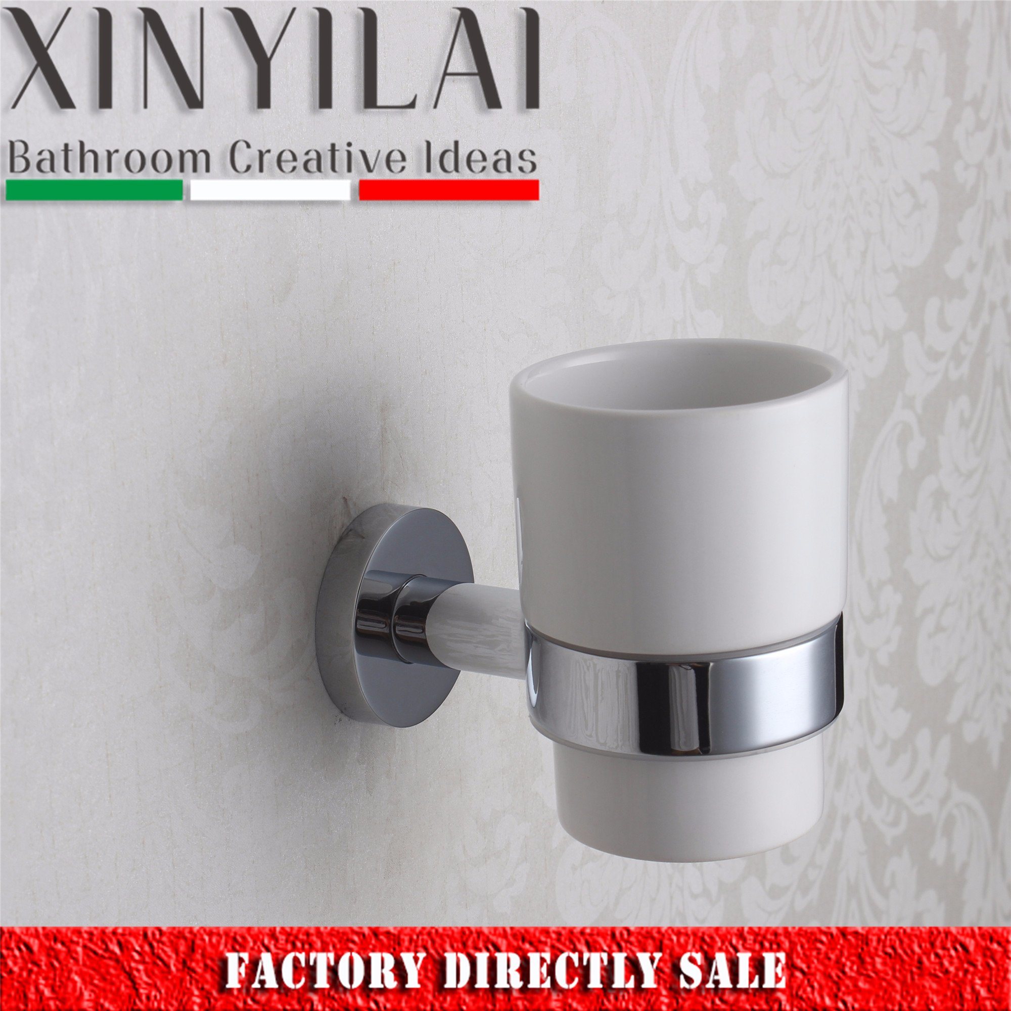 Concise Bath Design Single Wall Mount Tumbler Holder