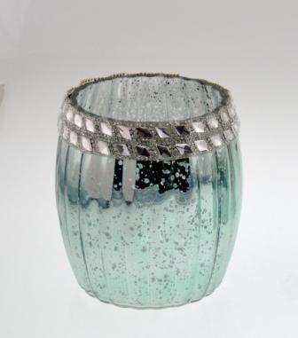 Mercury Glass Candle Holder