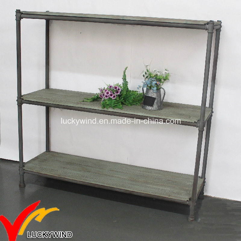 Handcrafted Antique Wooden Display Shelf