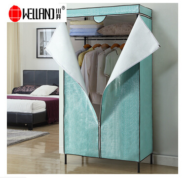 Epoxy Coated 3 Tiers Metal Wardrobe Rack for Bedroom Furniture