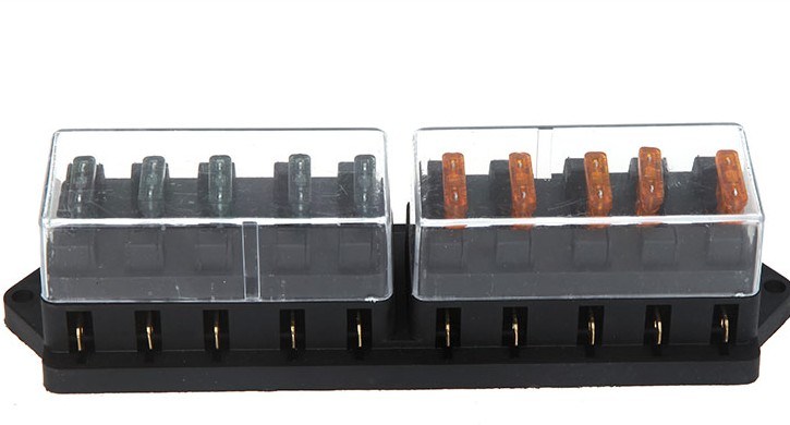 10 Way Car Truck Automotive Blade Fuse Box Block Holder Circuit ATO Atc