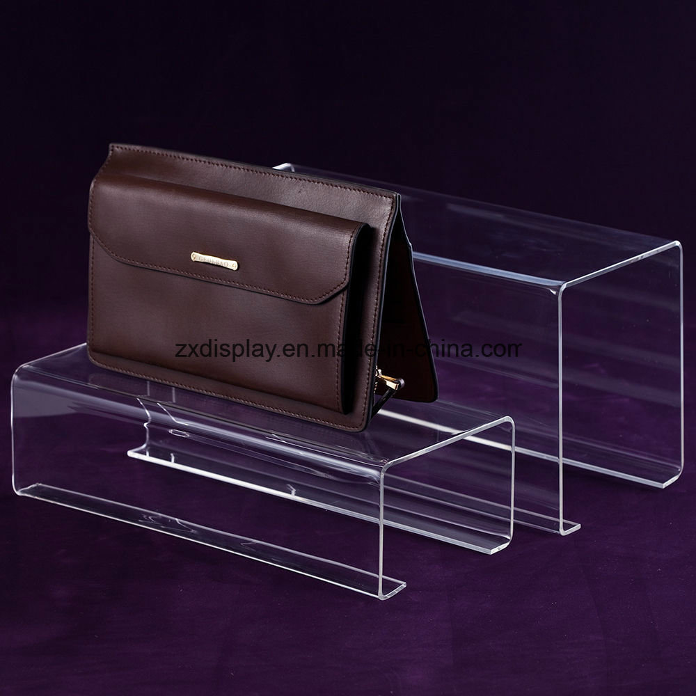 Fashion Clear Acrylic Handbag Rack Displays Stand for Boutique