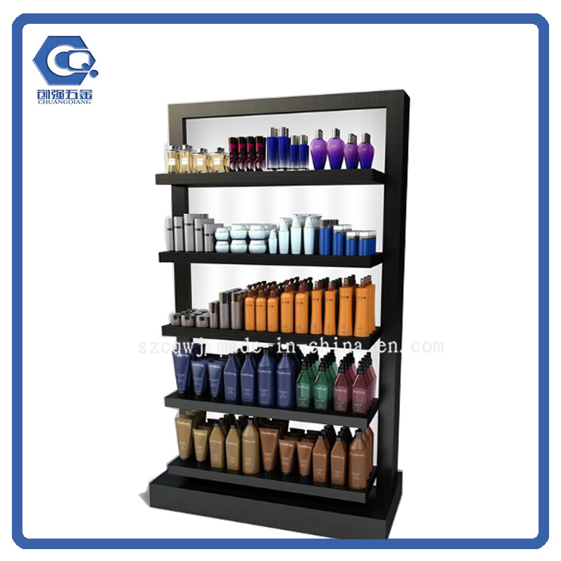 Custom Metal Cosmetic Nail Polish Display Rack with Cosmetic Store