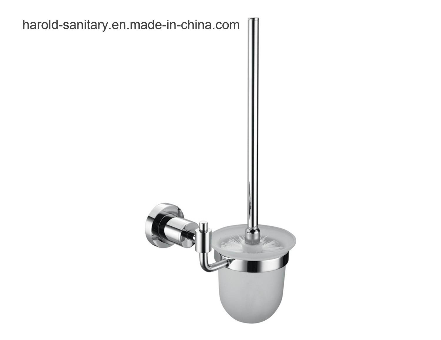 Polished Chrome Brass Toilet Brush Holder