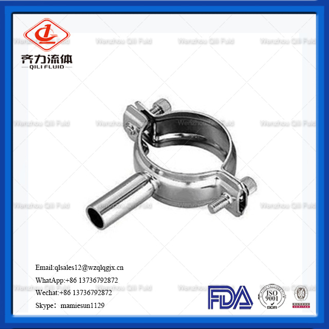 Stainless Steel Fitting Round Pipe Holder with Handle