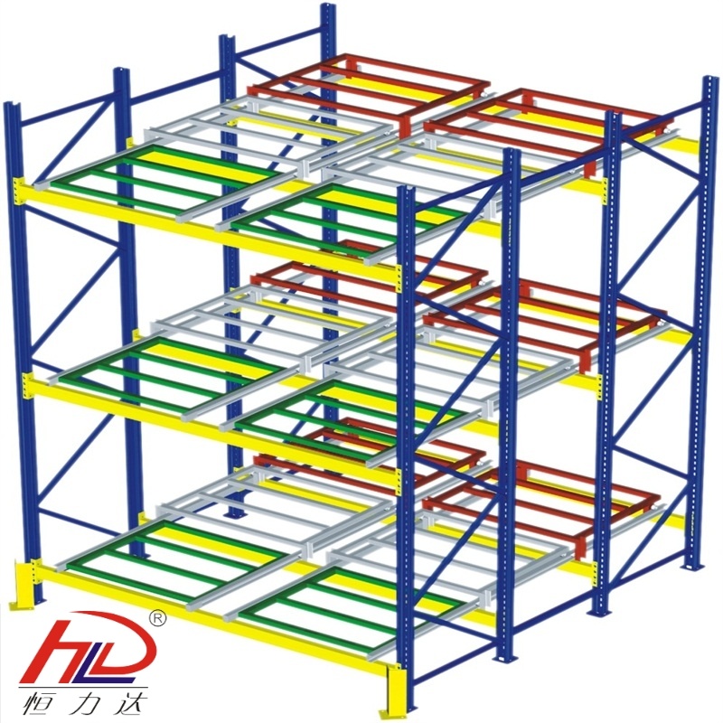 Push Back Storage Pallet Racking