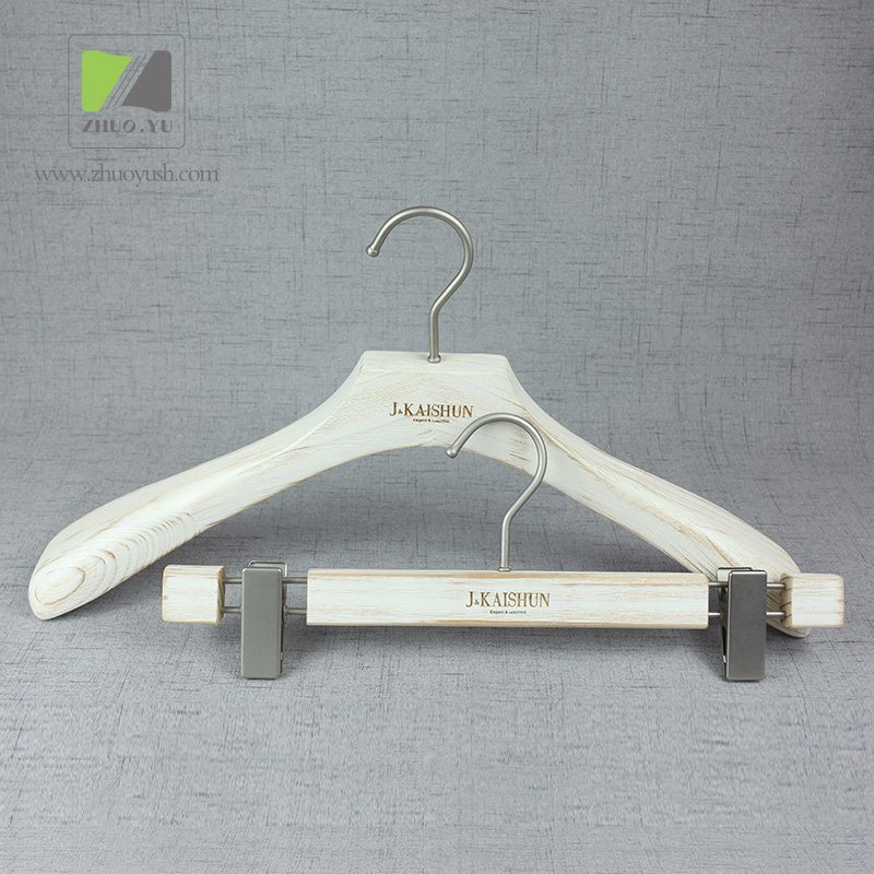 Custom Boutique Pine Wooden Hanger / Casual Garment Hanger