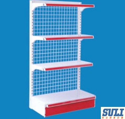 New Light Duty Single Side Metallic Supermarket Shelf