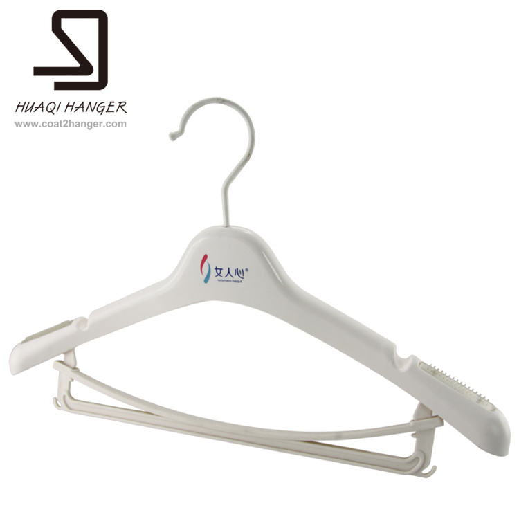 White Plastic Clothes Hanger, Cheap Plastic Garment Hanger