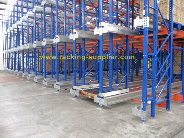 High Density Metal Radio Shuttle ISO Standard Pallet Racks